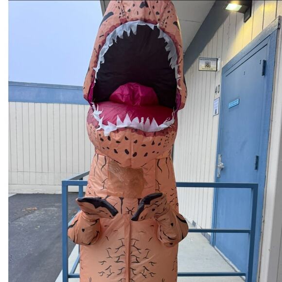 Donny the Dino Inflatable Halloween Costume for Kids One Size fits Most - Picture 3 of 7